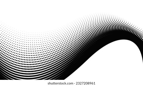 color negro y blanco medio tono patrón fondo cómico salpicado con círculos, puntos, apuntar elemento de gran escala para banners web, afiches, tarjetas, fondos de pantalla