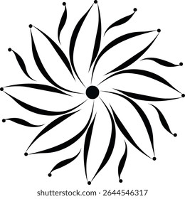 Black and white color Mandala Shape. Circular pattern in form of mandala, tattoo, decoration. Decorative ornament in ethnic oriental style. Collection of geometrical mandalas. Coloring book page.