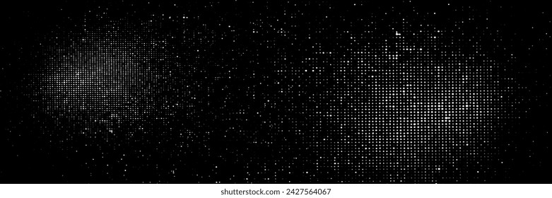 black and white color pattern gradient texture background. Dots pop art comic sport style vector illustration. Abstract background with modern corporate concept grunge design