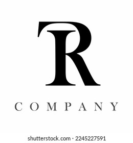 
black and white color premium typography logo