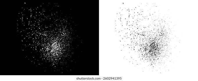 Black and white color vector paint ink blood brush stroke splatter background