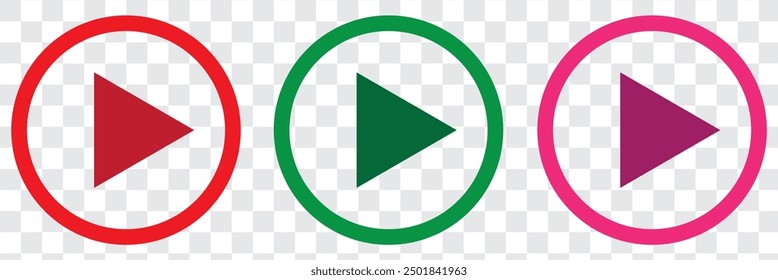 black and white  coloring button music button set. Play button icon set. Start symbol vector illustration isolated. EPS 10.