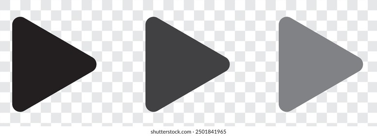 black and white  coloring button music button set. Play button icon set. Start symbol vector illustration isolated. EPS 10.