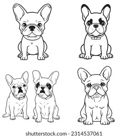 Black and white coloring pages Animals for kids, simple lines, vector , cute Animals, easy coloring pages, for kids , thick lines, low detail, outline
