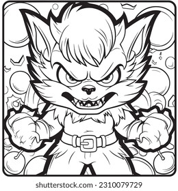 Black and white coloring pages Halloween for kids, simple lines, vector , cute Halloween, Boo!, Halloween Background