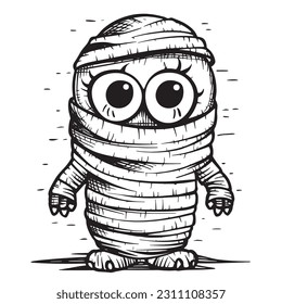 Black and white coloring pages Halloween for kids, simple lines, vector , cute Halloween, Boo!, Halloween Background