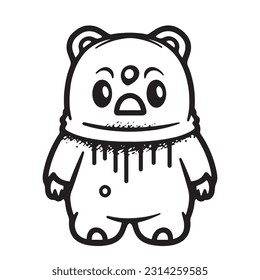 Black and white coloring pages Halloween for kids, simple lines, vector , cute Halloween, Boo!, Halloween Background