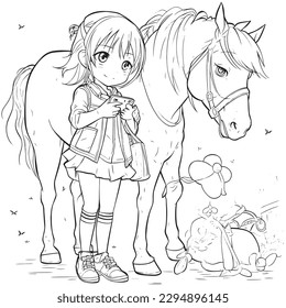 Black and white coloring pages for kids, simple lines, cartoon style, happy, cute, funny, animal in the world