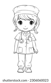 Black and white coloring pages for kids, simple lines, cartoon style, happy, cute, funny, The drawings in the children's coloring book 