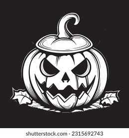 Black and white coloring pages ,Pumpkin ,Halloween for kids, simple lines, vector , cute Halloween, Boo!, Halloween Background