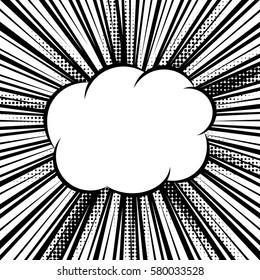 black and white comic book background. vector illustration - eps 8