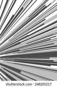 Black and White comic book style Blast or speed lines
