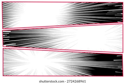 Plantilla de fondo de panel de dibujos animados en blanco y negro con efecto de semitono.