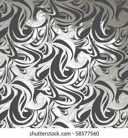 black and white comics abstract waves and lines