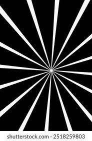 Línea concéntrica en blanco y negro para elemento de diseño