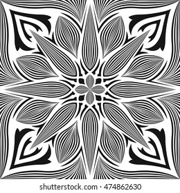 black and white contemporary style pattern