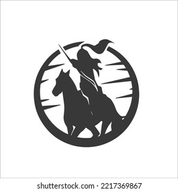 black and white contour of a horse
