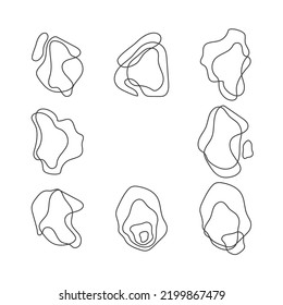 Schwarz-Weiß-konfektionierte einfache minimalistische, elegante, grafische Wellenformen