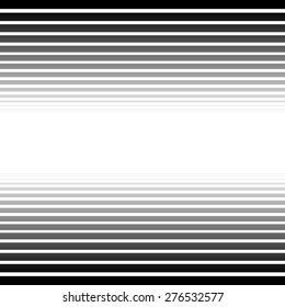 Black And White Converging, Fading Lines Abstract Background. Vector.