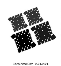 black and white cookie vector 