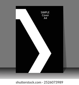 Design de capa preto e branco. Capa simples e elegante. Adequado para banner, capa, perfil da empresa, etc.