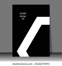 Design de capa preto e branco. Capa simples e elegante. Adequado para banner, capa, perfil da empresa, etc.