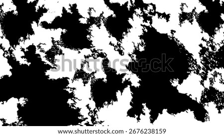 Black and white cracked texture with horizontal fissures, distressed grunge surface damage, vintage concrete wall background for abstract overlays, posters, and design templates