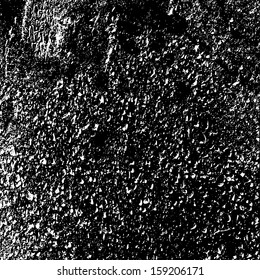 black and white cracked texture - vector illustration