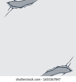 Vector de pared craqueada en blanco y negro. Se puede utilizar para el fondo.