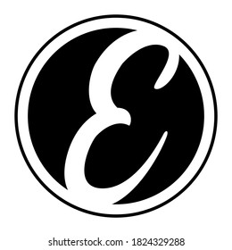 logotipo creativo y simple en blanco y negro