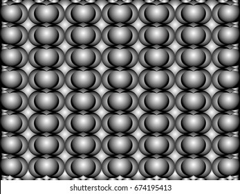 black and white Crescent Moon eye gradient art pattern in vector