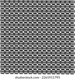 Black and white crocheted Patterns editable Vector