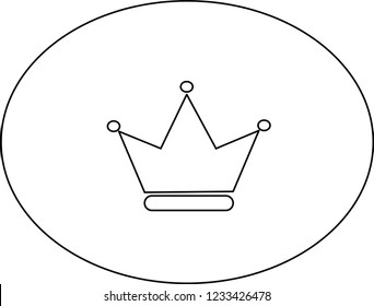  Black and white crown