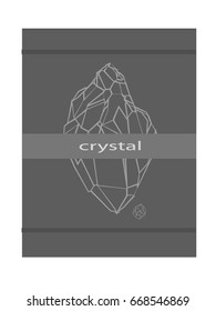 Black and white crystals