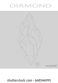 Black and white crystals