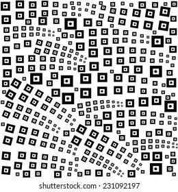 black white cube abstract seamless pattern