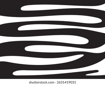 black and white in curve abstract background