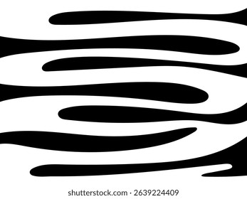 black and white curve and abstract pattern on background