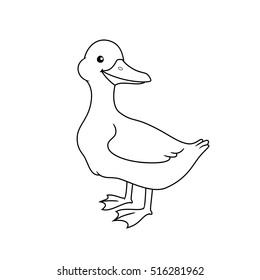 duckling clipart black and white