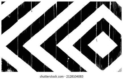 Black and White Daimond Shape Wood Texture