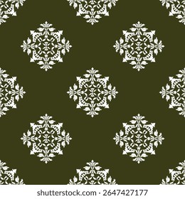 Black and white damask seamless pattern. Fine vector traditional ornament with oriental elements. Victorian style. Baroque style. Vintage style. Design for curtains, wrapping, and wallpaper.