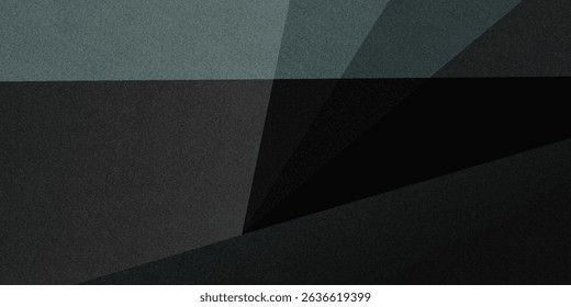 Black white dark gray abstract background. Geometric pattern shape. Line triangle polygon angle. Gradient. Shadow. Matte. 3d effect. Rough grain grungy. Design.