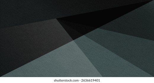 Black white dark gray abstract background. Geometric pattern shape. Line triangle polygon angle. Gradient. Shadow. Matte. 3d effect. Rough grain grungy. Design.