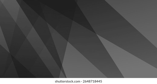 Black white dark gray abstract background. Geometric pattern shape. Line triangle polygon angle metalic walpaper good simple modern