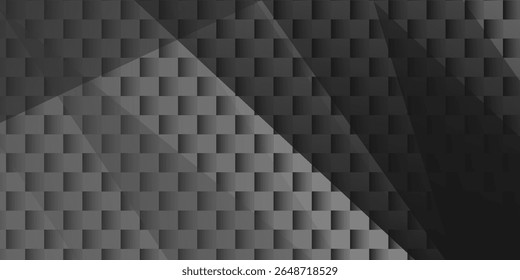 Black white dark gray abstract background. Geometric pattern shape. Line triangle polygon angle metalic