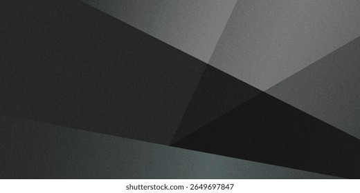 Black and white dark gray abstract background.Geometric pattern shapes.Rough and shabby grain.vector eps10