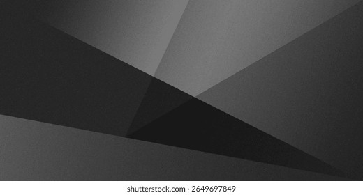 Preto e branco cinza escuro abstrato background.Geometric formas padrão.Grão áspero e shabby.