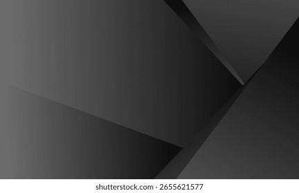Fundo abstrato branco preto cinza escuro. Forma geométrica do padrão. Ângulo do polígono do triângulo de linha. Gradiente. Sombra. Fosco. efeito 3d. Grungy de grãos ásperos. Design.