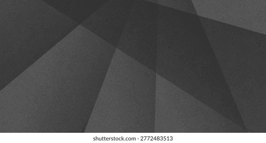 Black and white dark gray abstract background.Geometric pattern shapes.Rough and shabby grain.