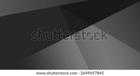 Black and white dark gray abstract background.Geometric pattern shapes.Rough and shabby grain.